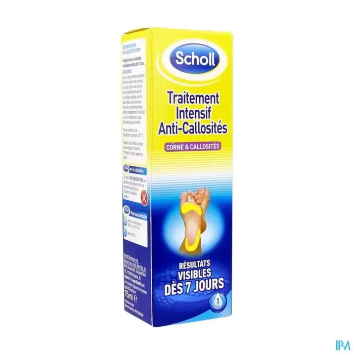 Scholl traitement intensif anticallosites pieds 75ml