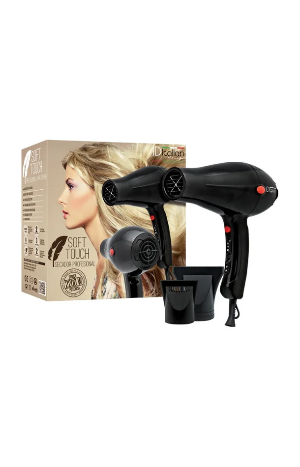 Sèche-cheveux professionnel – Soft Touch – 2200 W