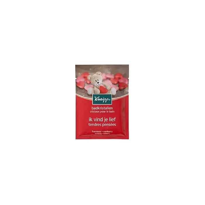 SELS DE BAIN TENDRES PENSEES FRAMBOISE CRANBERRY 60G KNEIPP