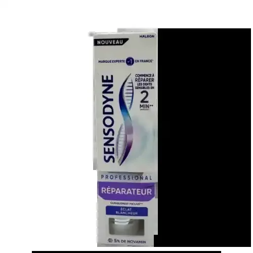 SENSODYNE DENTIFRICE PROFESSIONAL RÉPARATEUR Éclat Blancheur – 75ml