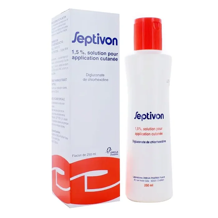 Septivon 1,5 % Digluconate De Chlorhexidine – Solution pour Application Cutanée – 250ml