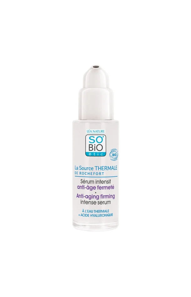Sérum anti-âge & fermeté bio – Eau thermale & acide hyaluronique
