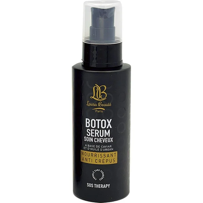 Sérum botox – Caviar & huile d’argan – Cheveux secs, cassants & abîmés – 100 ml