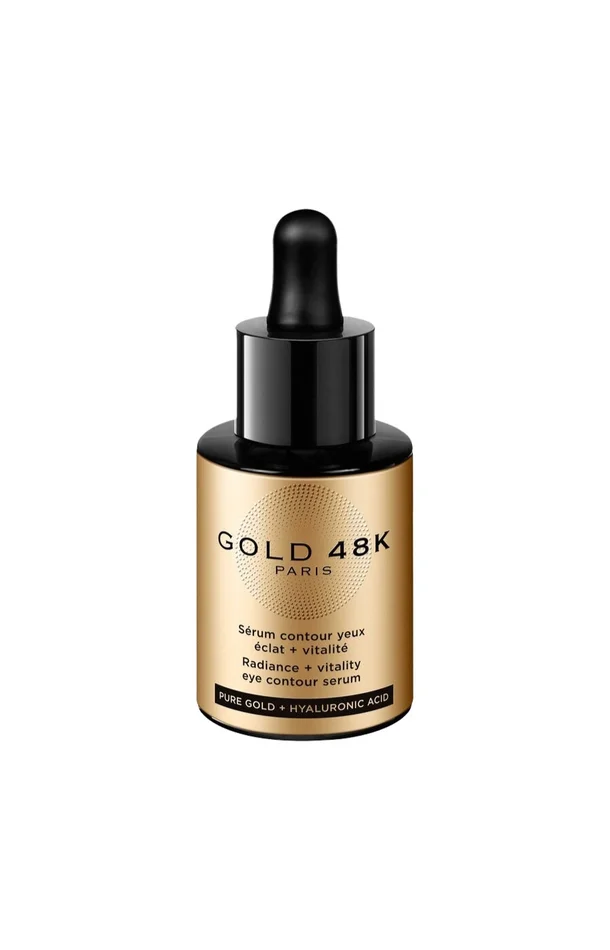 Sérum contour des yeux éclat & vitalité – Or pur & acide hyaluronique – 30 ml