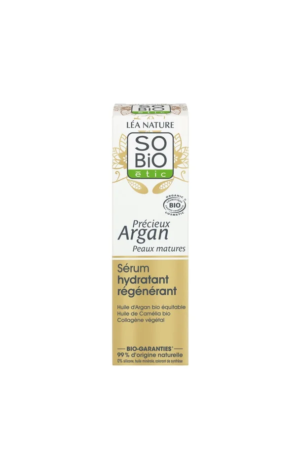 Sérum hydratant régénérant bio – Huile d’argan – Peaux matures