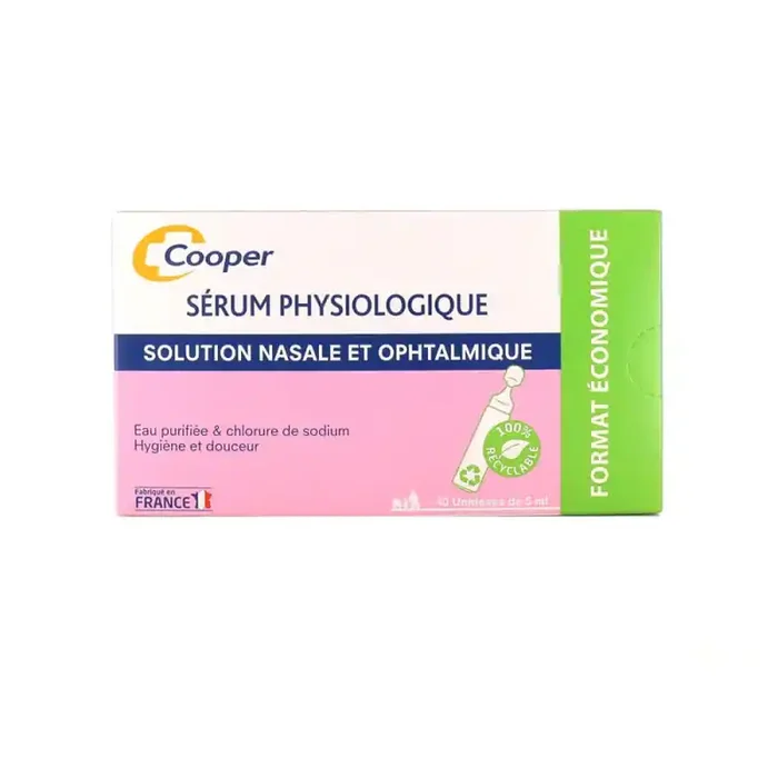 SERUM PHYSIOLOGIQUE 40 UNIDOSES COOPER
