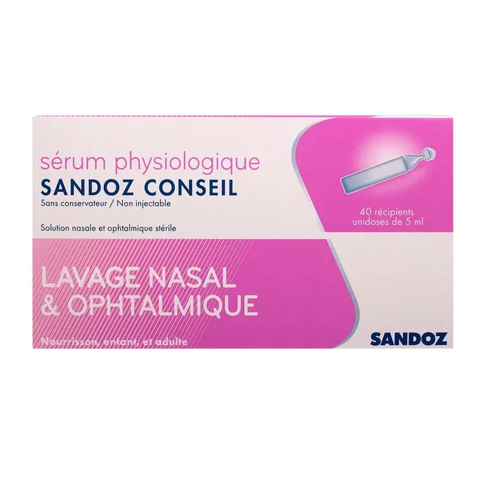 Sérum physiologique 40x5ml