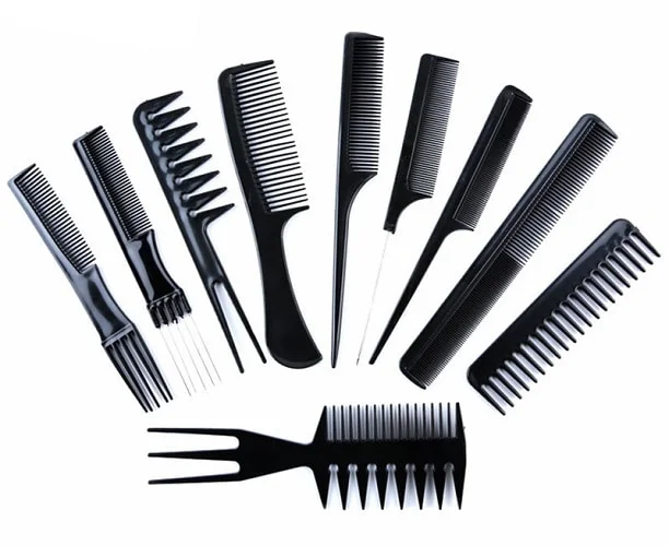 Set de 10 Pièces Peignes pour Cheveux