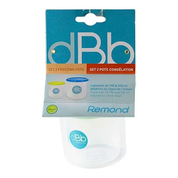 Set de 2 pots congélation 190 et 300ml