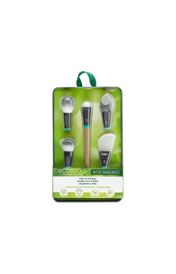 Set de 5 pinceaux interchangeables – Wake Up and Glow – Teint