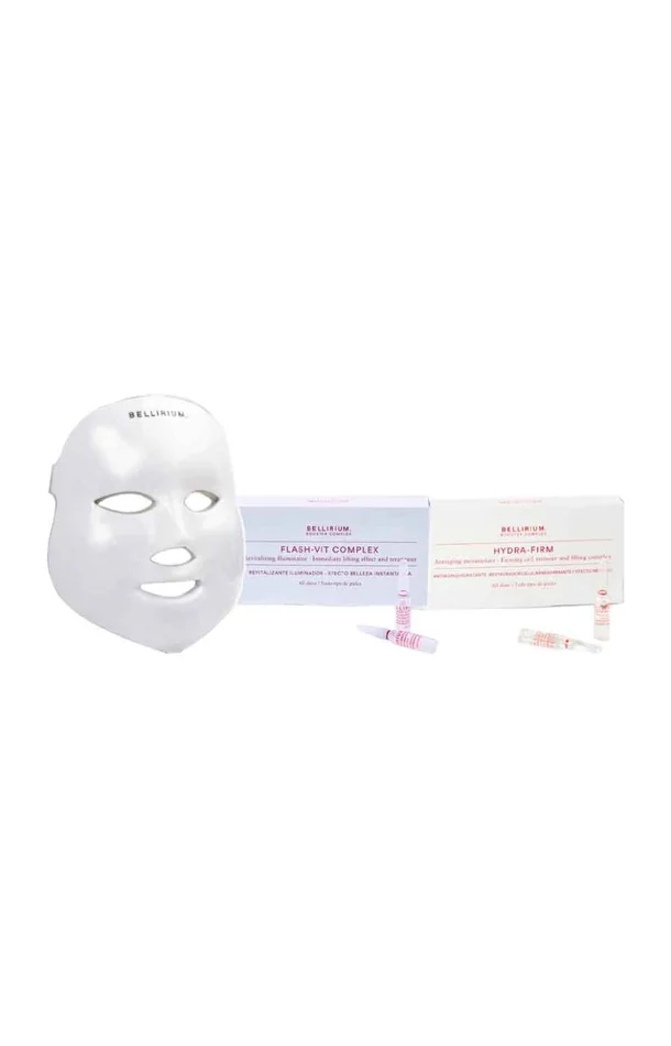 Set masque LED & traitements hydratants & revitalisants – Acide hyaluronique & Vitamine C – Hydra Firm & Flash Vit
