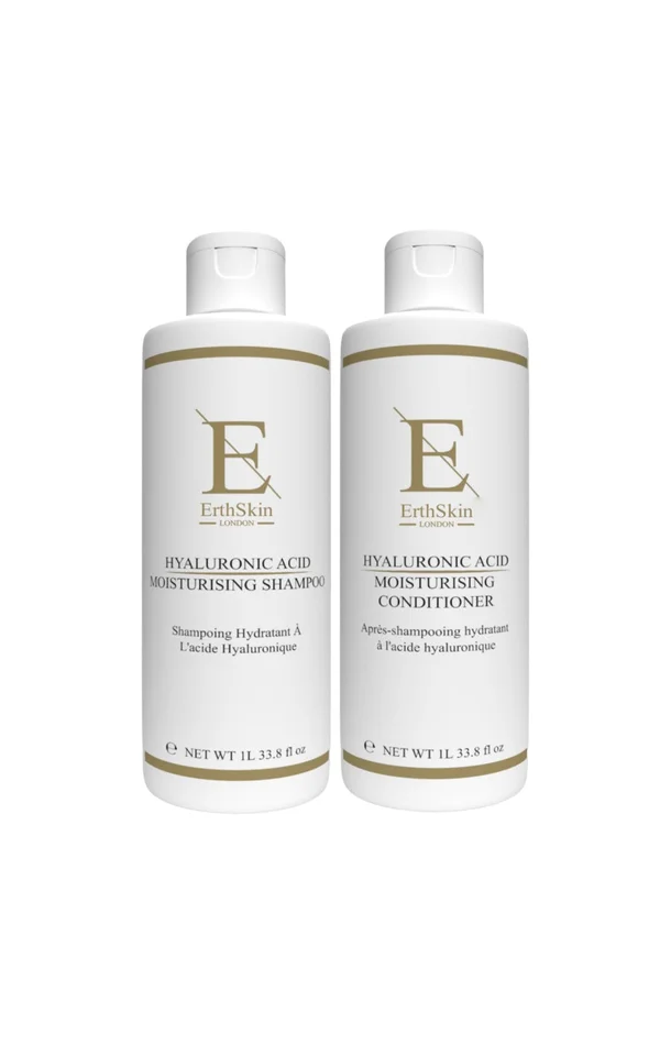 Shampoing & après-shampoing réparateurs – Acide hyaluronique – Cheveux secs & abîmés – 2 x 1 L