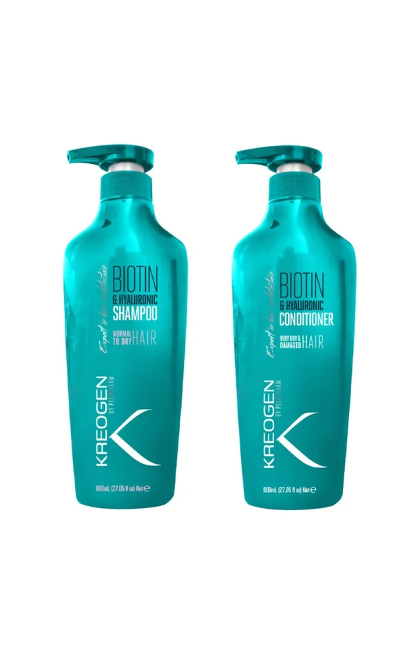 Shampoing & après-shampoing revitalisants – Biotine – Cheveux secs et abîmés