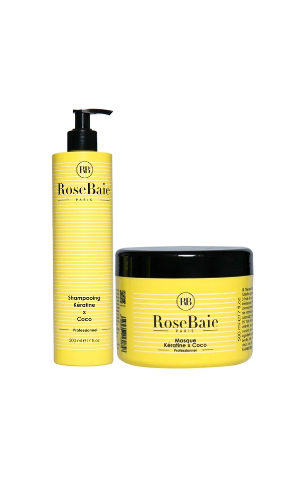 Shampoing & masque – Kératine & coco – 2 produits