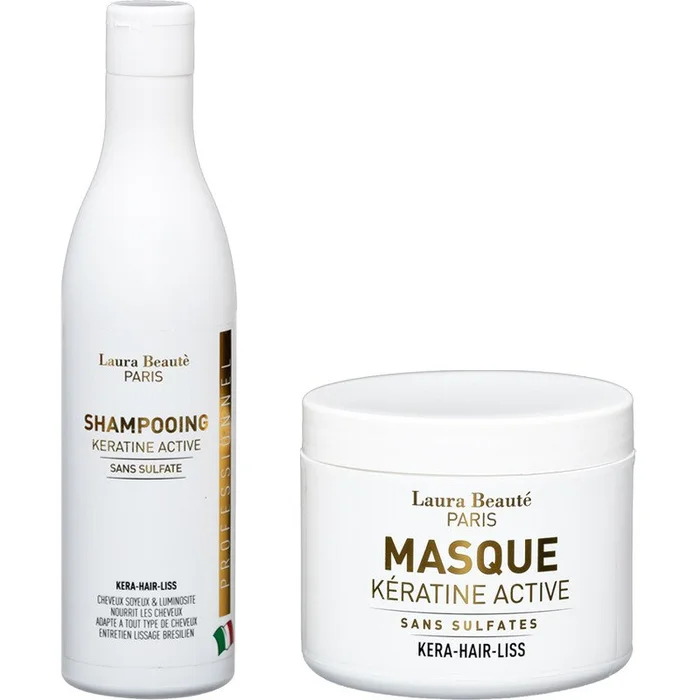 Shampoing & masque – Kératine active – 2 x 500 ml