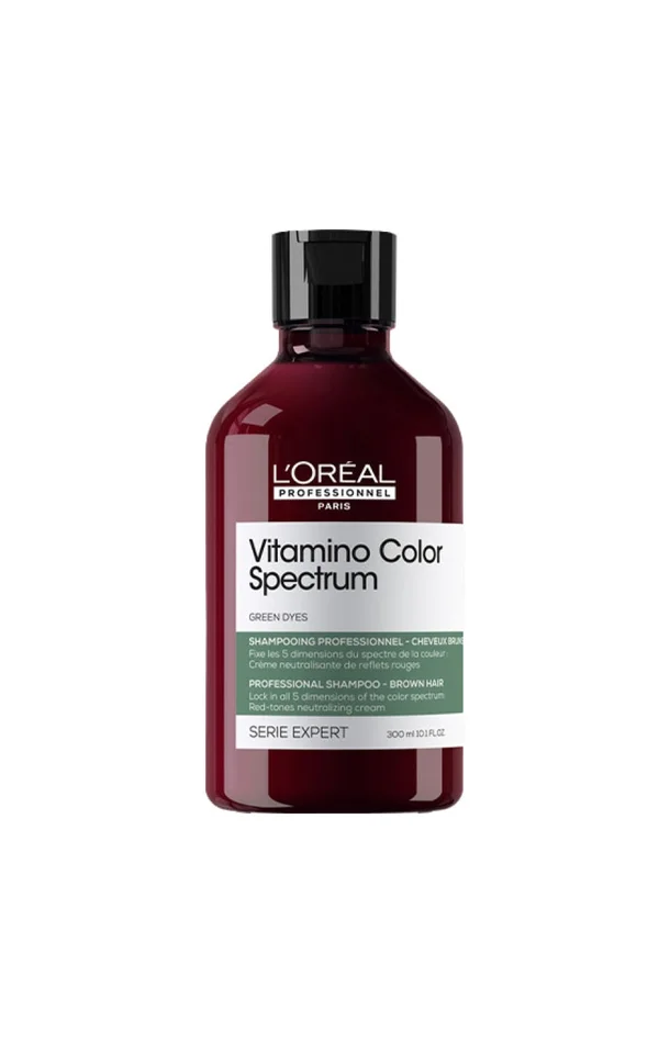 Shampoing éclat & vitalité – Vitamino Spectrum Green – Cheveux bruns foncés – 300 ml