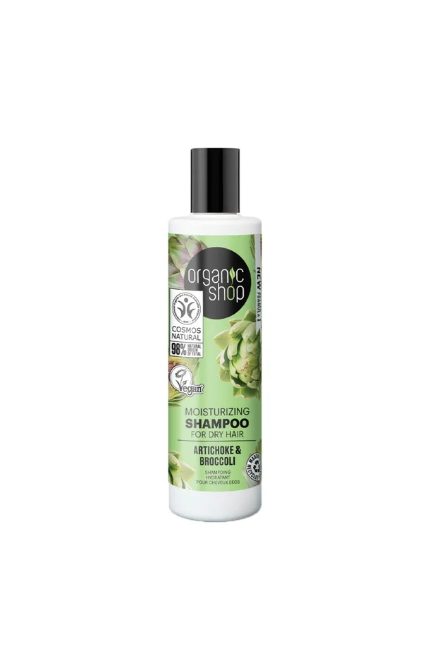 Shampoing hydratant – Artichaut & brocolis – Cheveux secs – 280 ml