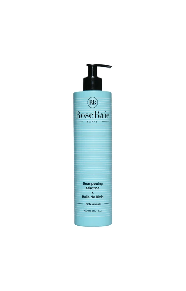 Shampoing hydratant – Kératine & huile de ricin – Cheveux secs & abîmés
