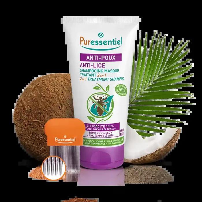 SHAMPOING MASQUE ANTI POUX 2EN1 150ML PURESSENTIEL