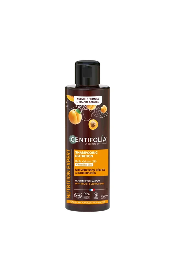 Shampoing nourrissant bio – Huile d’abricot – Cheveux secs, rêches & indisciplinés