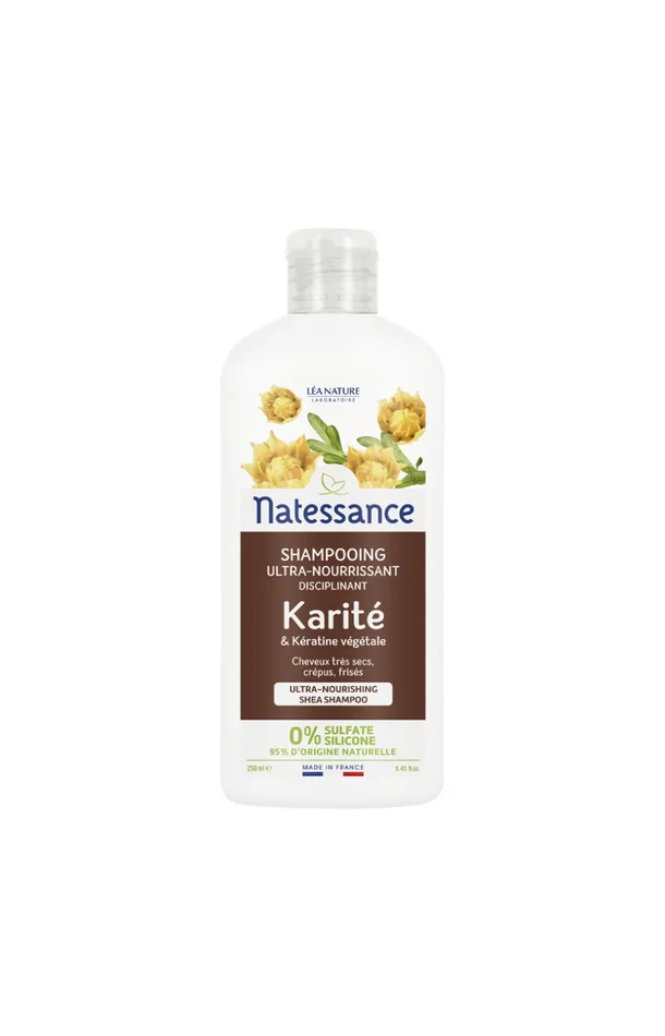 Shampoing ultra-nourrissant – Karité – Cheveux crépus ou frisés – 250 ml