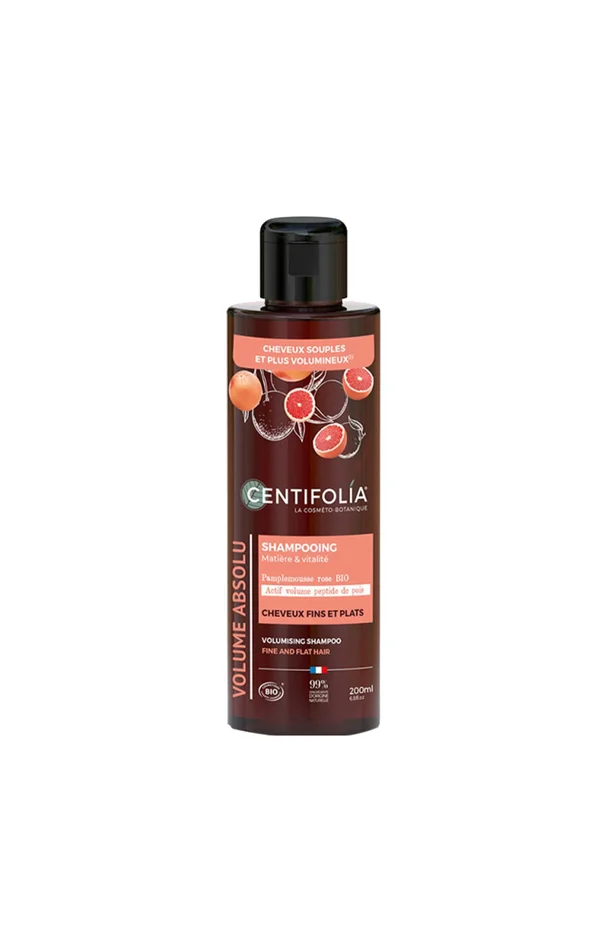 Shampoing volume bio – Pamplemousse rose – Cheveux fins – 200 ml