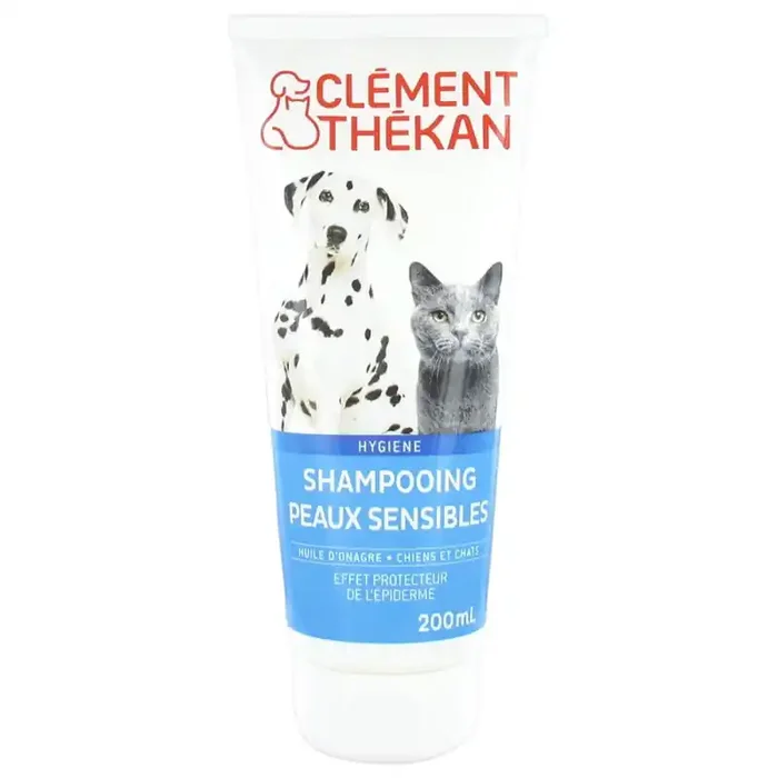SHAMPOOING PEAUX SENSIBLES CHIEN ET CHAT 200ML CLEMENT THEKAN