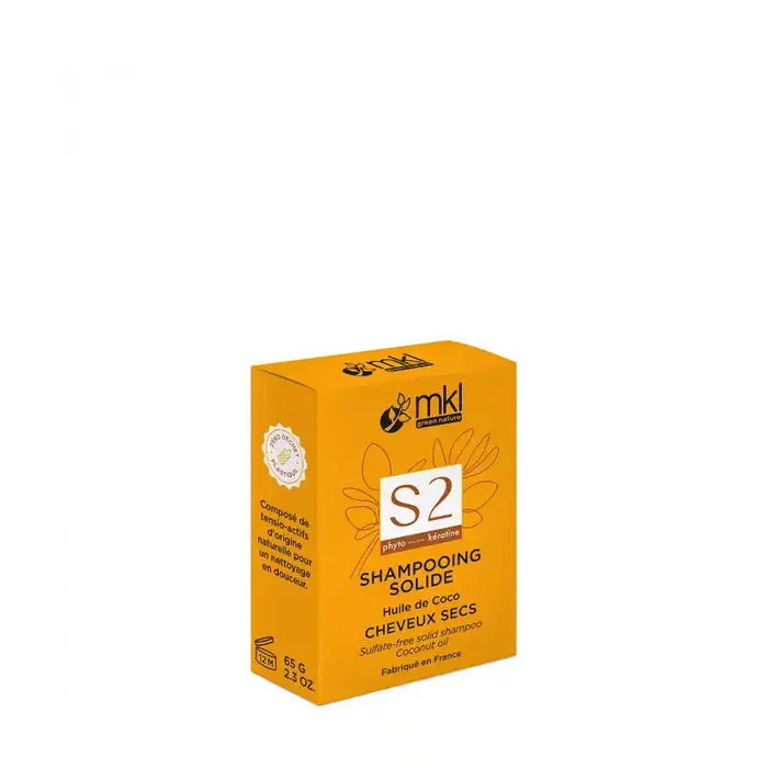 SHAMPOOING SOLIDE S2 HUILE DE COCO 65G MKL GREEN NATURE