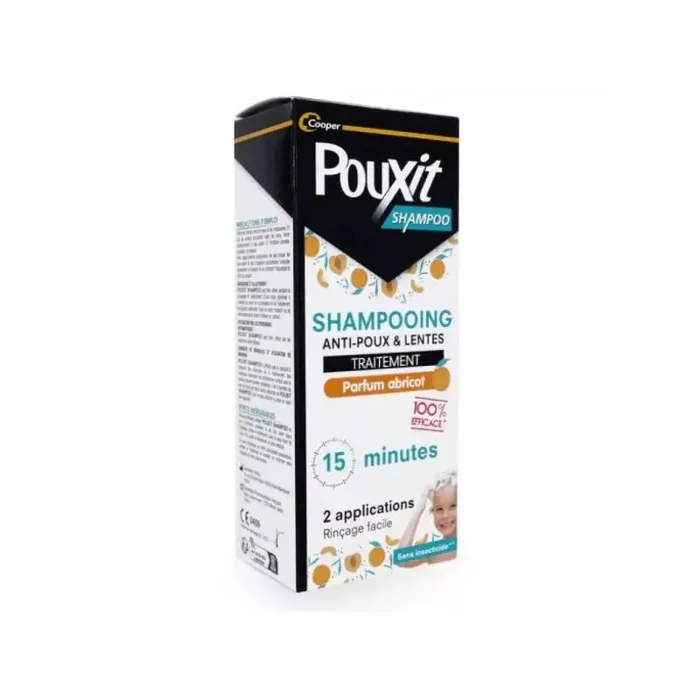 SHAMPOOING TRAITANT ANTI POUX et LENTES ABRICOT 200ML POUXIT SHAMPOO