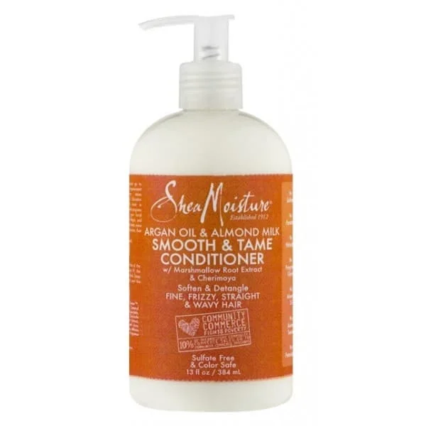 SHEA MOISTURE Argan Oil & Almond Milk Après-Shampooing (Smooth & Tame Conditioner) 384ml