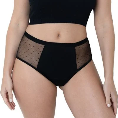 Shorty menstruel – Essentiel – Flux moyens à abondants – Noir