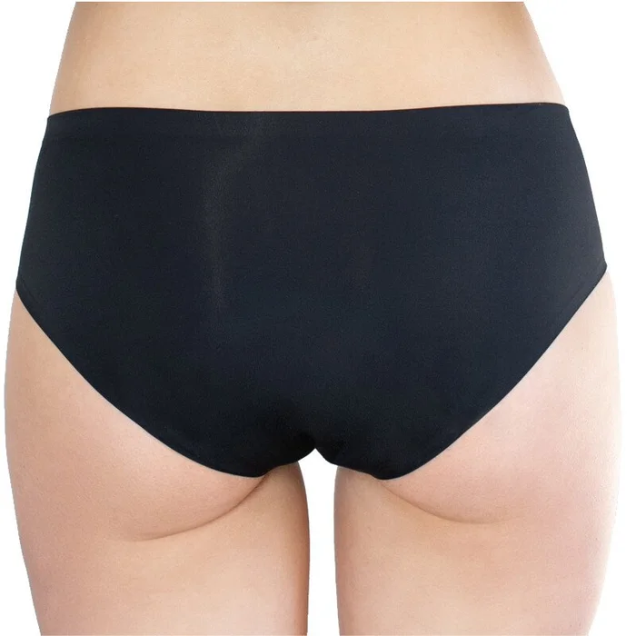 Shorty menstruel invisible – Flux moyens – Noir