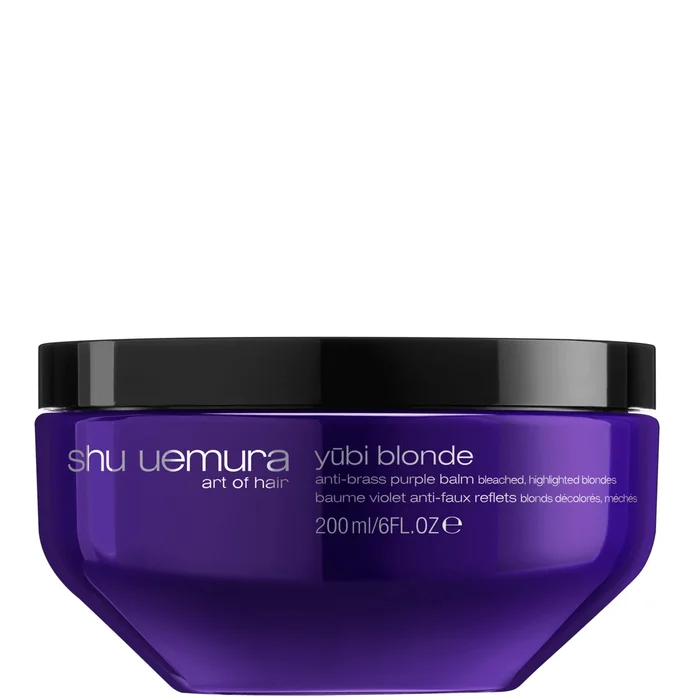 Shu Uemura Art of Hair Yubi Blonde Baume Violet Anti-Faux Reflets pour Cheveux Blonds Décolorés ou Méchés 200 ml