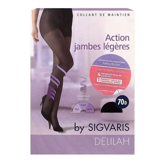 Sigvaris Delilah 70d Clt T2 Noir
