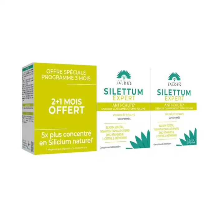 SILETTUM EXPERT TRAITEMENT ANTI CHUTE 3×60 COMPRIMES JALDES