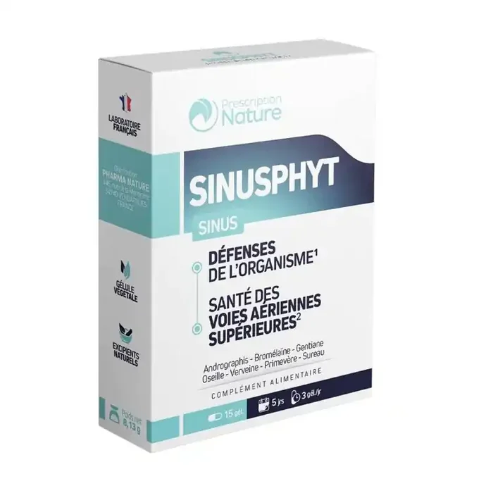 SINUSPHYT SINUS 15 GELULES PRESCRIPTION NATURE
