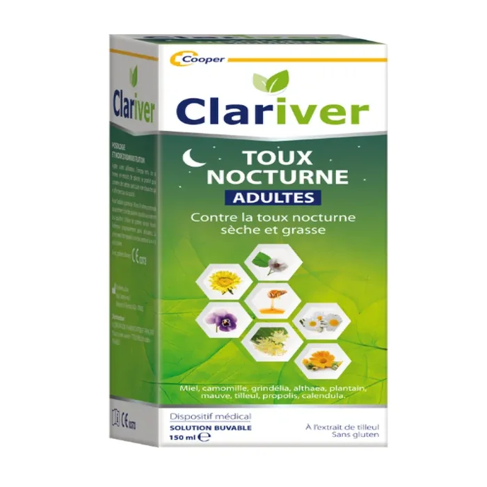 Sirop Toux Nocturne Adulte 150ml Clariver