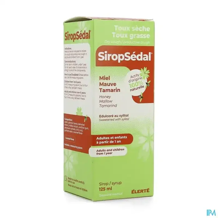 Siropsedal sirop toux seche toux grasse 125ml