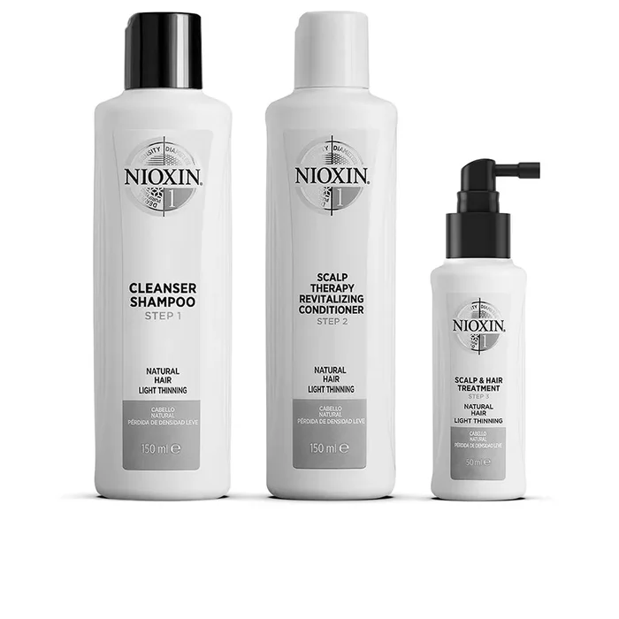SISTEMA 1 – Kit – Tratamiento para Cabello Natural con Debilitamiento Leve 3 pz