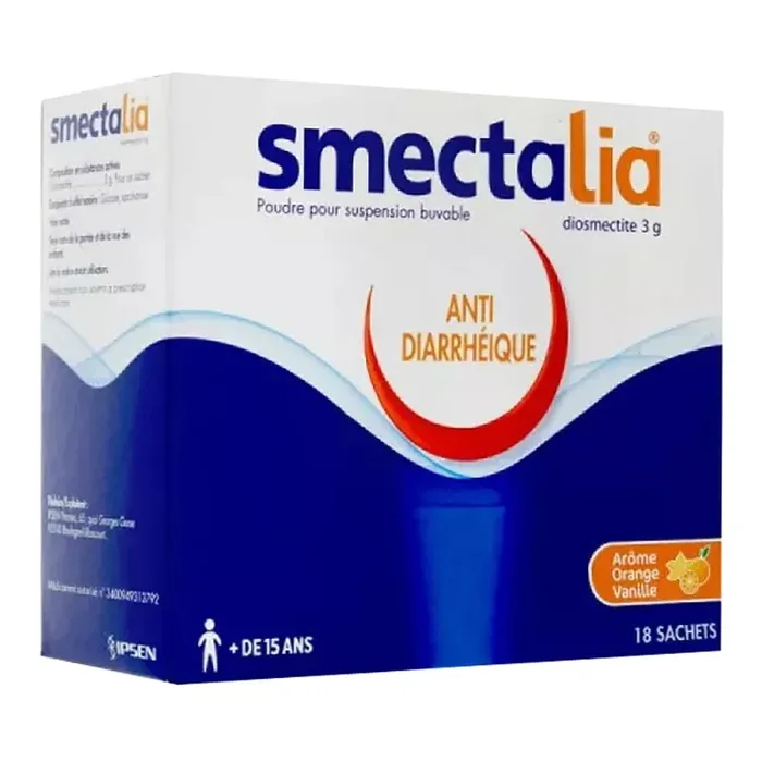 Smectalia 3G – Anti diarrhéique – Orange Vanille – 18 sachets