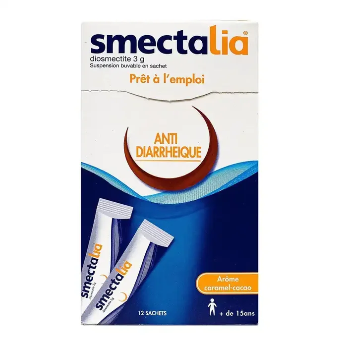 Smectalia 3g Caramel Cacao – Anti-diarrheique – Suspension buvable 12 sachets