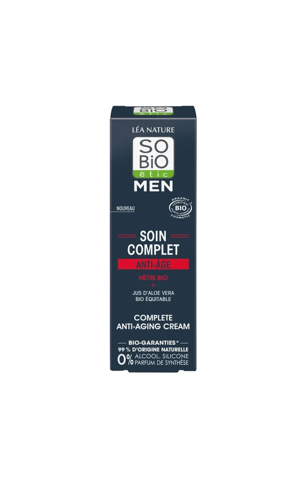 Soin complet anti-âge bio – Hêtre – Visage – Homme