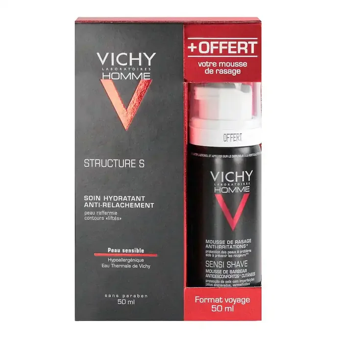 Soin hydratant Structure S Homme 50ml + mousse de rasage 50ml