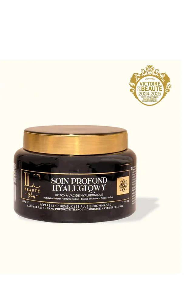 Soin profond hydratant – Cheveux ternes & cassants – Acide hyaluronique – 500 g