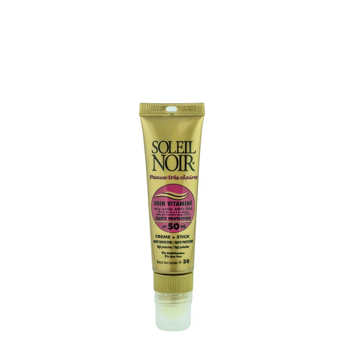 Soin Vitaminé Crème SPF50 + Stick SPF30 – Peaux Très Claires 20 ml + 2 g