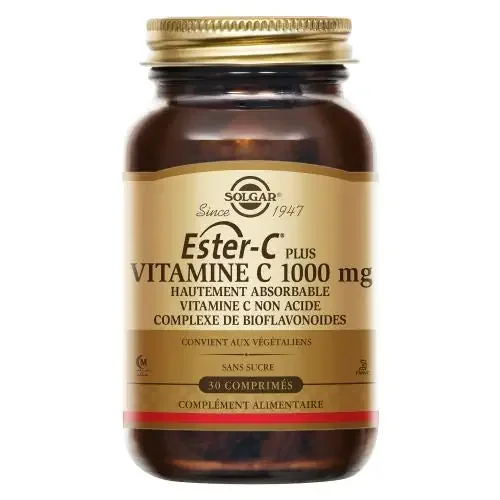 SOLGAR ESTER-C PLUS VITAMINE C 1000mg – 30 Comprimés