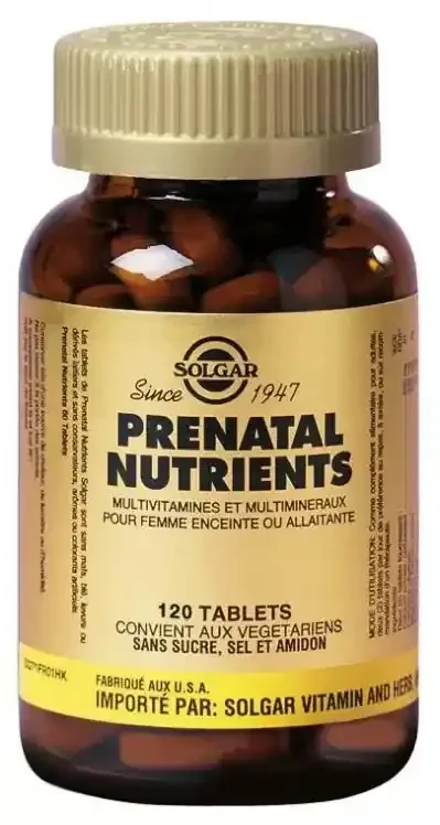 Solgar Prénatal Nutrients Comprimés