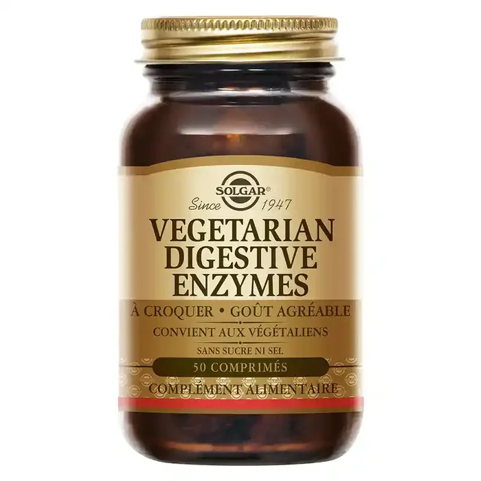 Solgar Vegetarian Digestive Enzymes 50 comprimés à croquer