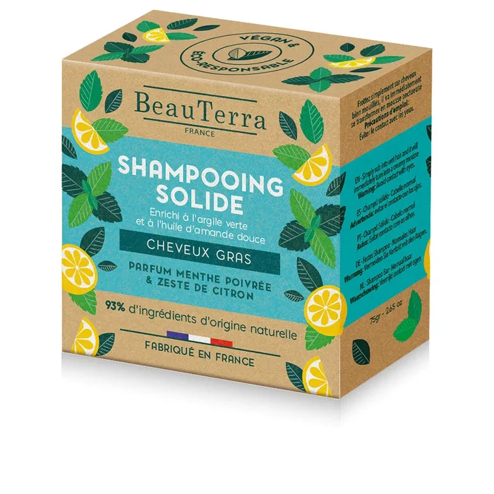 SOLIDE shampoo menta e scorza di limone 75 gr