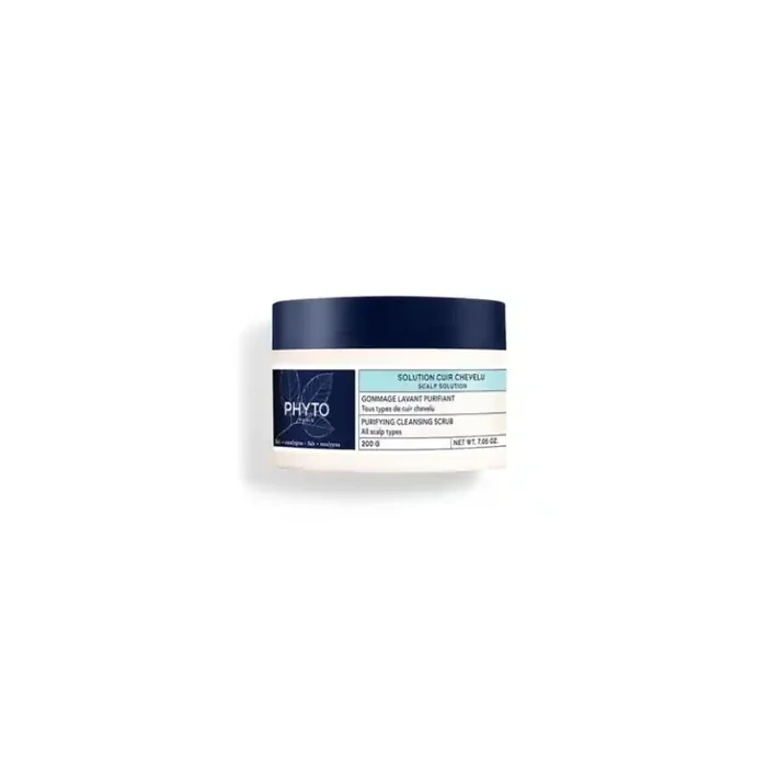 SOLUTION CUIR CHEVELU GOMMAGE LAVANT PURIFIANT 200G PHYTO